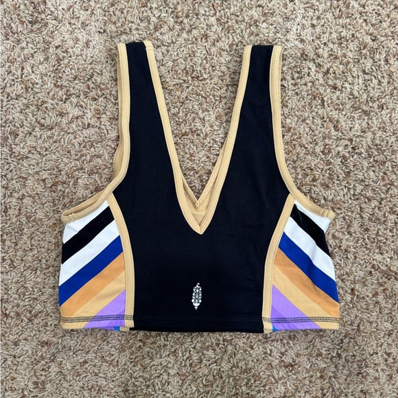 Free People V-Neck Workout Top - Picture 2 of 3